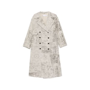 디올 더블 브레스티드 패턴 코트, 베이지계열, FR 36(KR 44)