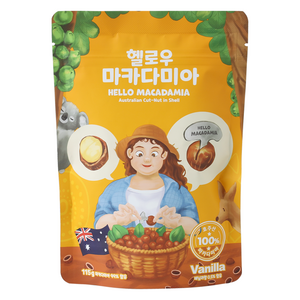 헬로우 마카다미아 호주 통마카다미아 바닐라, 115g, 1개