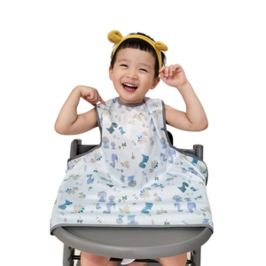 벨베이비 식탁일체형 방수 턱받이 나시 부분커버, (리뉴얼)스카이블루..., 1개입, 1개