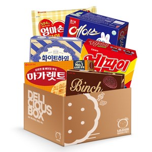 [냠냠상회] 롯데 크라운 해태 개별포장 대용량 사무실 과자세트 6종 마가렛트+빅파이+에이스+초코하임+빈츠+엄마손파이, 과자 6종, 1개