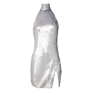 발망 시퀸 장식 미니 드레스, 실버계열, France 34(KR 55)