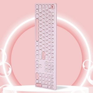 가츠 몬스타 유선 고양이 보글보글 차세대 멤브레인 인체공학 키보드, 제조사축, GUTS X108 SLIM, 딸기샤베트
