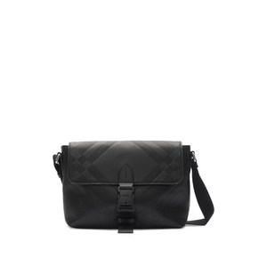 버버리 체크 엠보스드 버클 메신저 백