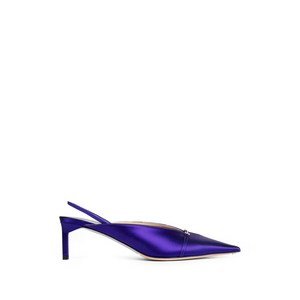톰포드 새틴 슬링백 펌프스, Italy 38.5, 바이올렛/보라계열