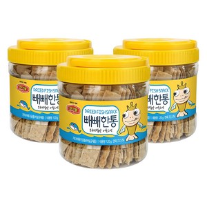 머거본 빼빼한통 오리지널맛 어포스낵, 120g, 3개
