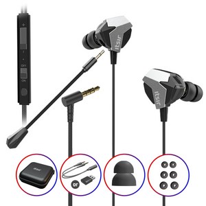 잇서 배그롤 프로 게이밍 이어폰 세트 3.5mm, BAGLOL Pro Gaming Earphone, 실버