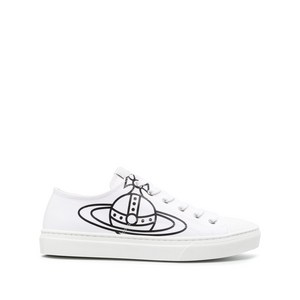 비비안웨스트우드 구체 프린트 캔버스 스니커즈