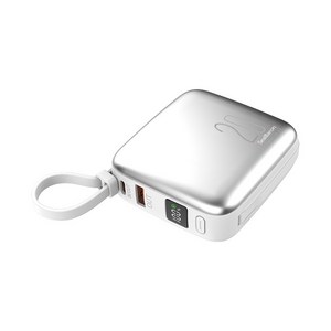 초고속 충전 케이블 일체형 PD 22.5W 대용량 미니 보조배터리 20000mAh