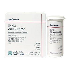 옵티헬스 덴마크 구강 유산균, 60정, 1개