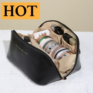 노바릭 여행용 대용량 화장품 파우치, 1개, 블랙