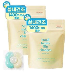 소소이지 이지 캡슐 세제 그리너리 머스크, 30개입, 2개