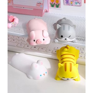 고양이+강아지 마우스 손목보호대 1+1(배송비포함), 그레이+옐로우, 1개, 마우스손목보호대(1+1)