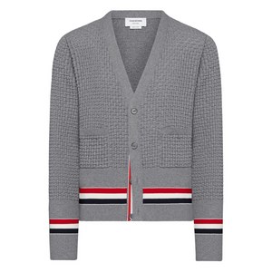 톰 브라운 RWB 스트라이프 가디건, 그레이계열, Numeric 4(KR 110)