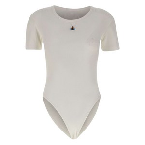 비비안웨스트우드 구체 장식 골지 바디수트, 화이트계열, Standard M(KR 66)