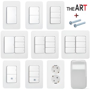 제일 디아트 스위치 전등 전기 콘센트 화이트, 01번 스위치단로1구 화이트, 1개