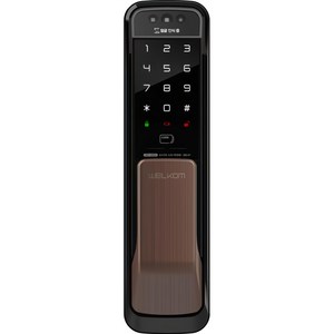 솔리티 얼굴인식 무타공 푸시풀 손잡이 도어락