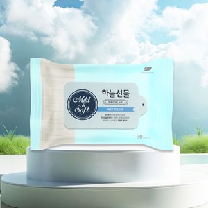 하늘선물 미니 물티슈, 30매, 20개
