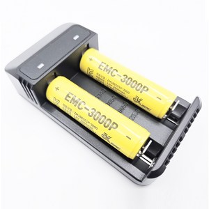 18650 리튬이온 배터리 충전기 세트 2구 USB C-Type 3000mAh 배터리 포함