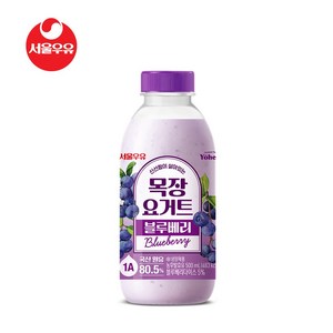 서울우유 신선함이 살아있는 목장요거트 블루베리, 500ml, 9개