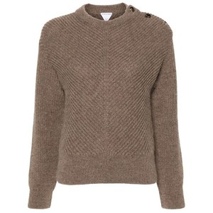보테가 베네타 fisherman's-knit alpaca wool jumper, 베이지계열, Standard L