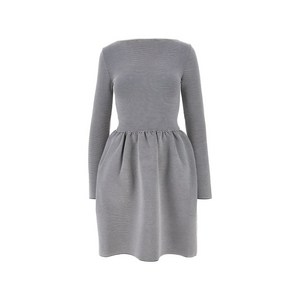 엠포리오아르마니 스트라이프 미니 드레스, 그레이계열+화이트계열, Italy 44(KR 77)