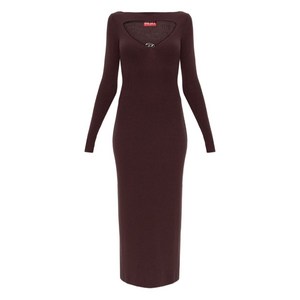 디젤 컷아웃 로고 드레스, 레드계열, Standard M