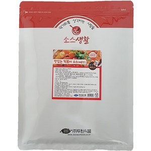 소스생활 맛있는 떡볶이 소스 분말 매운맛, 1kg, 1개