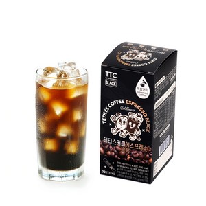 테티스커피 블랙 30포 콜드브루 원액 스틱 더치커피 파우치 고카페인