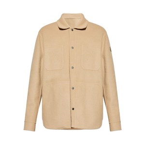 몽클레르 타그니트 레더 패치 셔츠 재킷, 베이지계열, Numeric 2(KR 96-180)