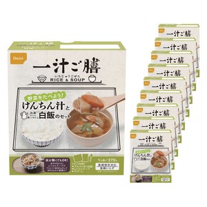 오니시식품 한 국 상차림 일본풍 채소스프와 흰 밥 세트