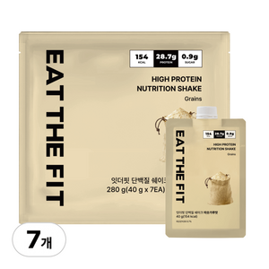 잇더핏 단백질 쉐이크 1주플랜 미숫가루맛, 40g, 7개