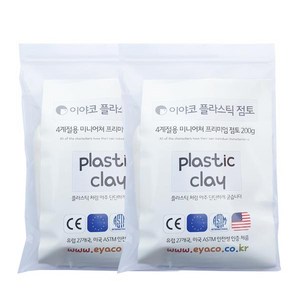 이야코 플라스틱 점토 200g, 2개