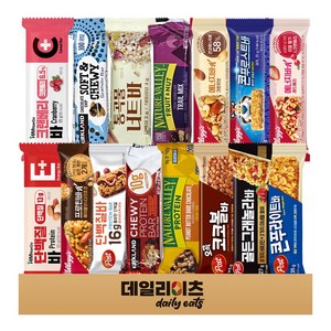 시리얼 에너지바 프로틴바 15종류 15개입 (켈로그 포스트 힘내고 네이처밸리 커클랜드)