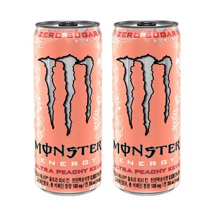 MONSTER몬스터 에너지 피치 킨 제로슈거 복숭아향 카페인음료, 355ml 24캔, 355ml