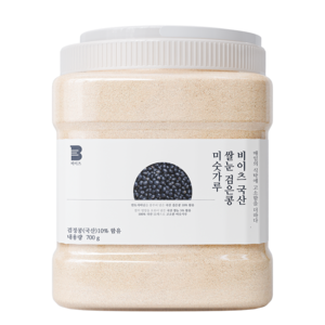[국산 100%] 비이츠 검은콩 쌀눈으로 고소한 미숫가루, 1개, 700g