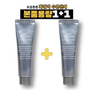 [즉시출고]에스네이처 아쿠아 스쿠알란 수분크림 60ml X2, 2개