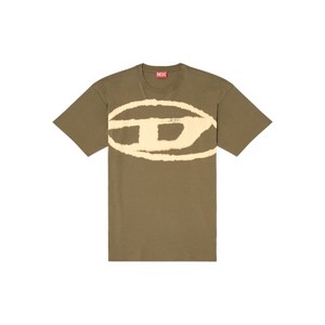 디젤 T-박스트-블리치 티셔츠, 그린계열, Standard XL(KR 110)