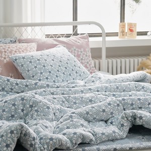 포근한 5mm 번아웃 겨울 극세사이불 이불세트 이불베개세트 이불패드세트 SS Q