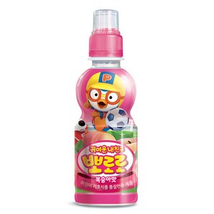 팔도 뽀로로 캐릭터 음료 복숭아맛, 24개, 235ml