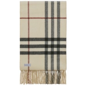 버버리 리버서블 체크 캐시미어 스카프
