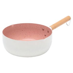 SoBuy 가벼운 알루미늄 논스틱 다용도 스노우 냄비, 화이트, 18cm, 1개