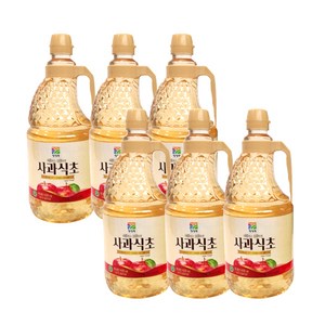 청정원 사과식초, 1.8L, 6개