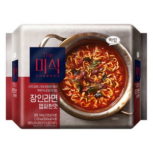 더미식 장인라면 맵싸한맛 135g, 8개