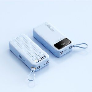 Yunivo 캠핑보조배터리 50000mah 대용량 66W 고속충전 높은 안정성 일체형보조배터리
