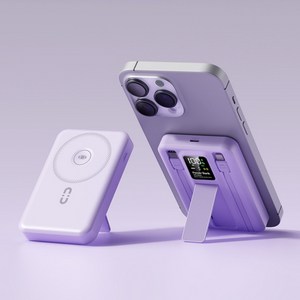 ANYOU 고속충전 대용량 보조배터리 유무선 충전 일체형 보조밧데리 20000mAh 거치대 휴대용