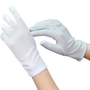 결혼식 및 기업 행사를 위한 1쌍 주얼리 사진 장갑 보호용 주얼리 장갑 정교한 장갑, White, 1개