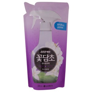 [살균 99.9%] 샤프란케어 꽃담초 섬유탈취제 자스민꽃향 리필 320ml, 1개