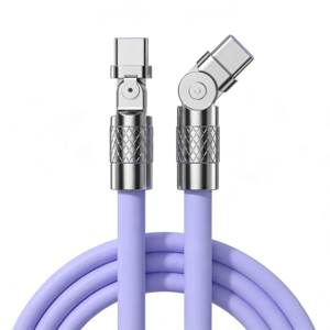 제이엘 120w 초고속 C to C 충전케이블 180도 회전 케이블