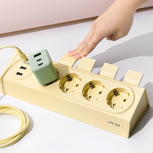 라이프썸 이지클릭 USB 멀티탭 4구 3포트 3M (LFS-HA) 4종 택1 눌러뽑는 멀티탭 4000W 고용량