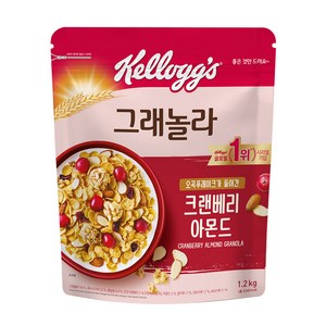 켈로그 크랜베리 아몬드 그래놀라 시리얼, 1.2kg, 1개